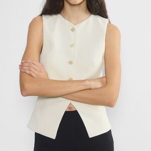 Aritzia Crepette Regal Vest in Birch in 8